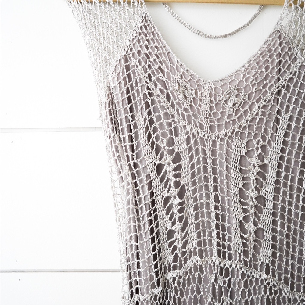 NWT Free People Silver Limited Edition Maxi Dress